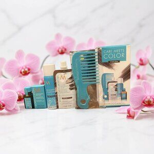 Moroccanoil Care Meets Color Kit Cocoa Mask Dark Dry Shampoo Treatment Comb